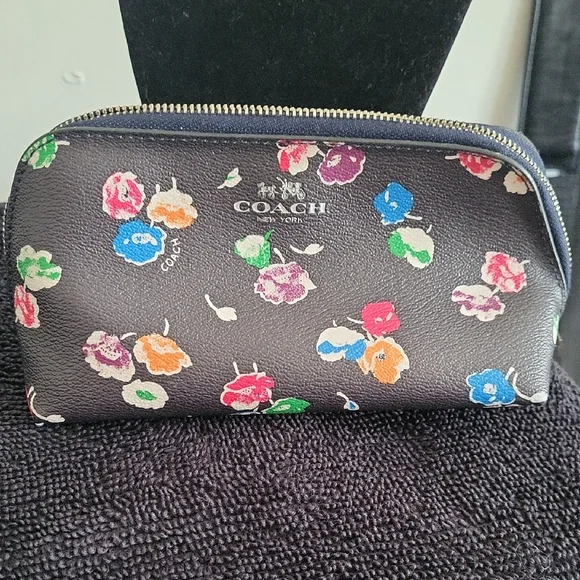 Coach Multicolor Floral Cosmetic Case - Picture 1 of 12